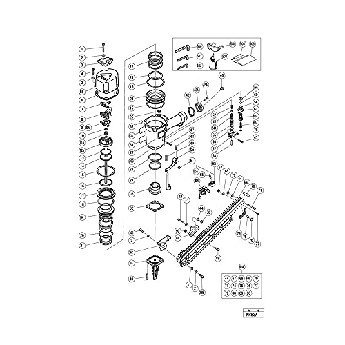 NR83A NR83A2 O-RING Kit For Hitachi Full Round Head Framing Nailer With Trigger O-Ring