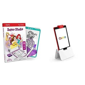 osmo - super studio disney princess game + fire tablet base bundle (ages 5-11) (osmo fire tablet base included)