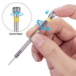 6PCS Micro Precision Screwdriver Set, VAKOGAL Premium Screwdriver Kit 0.8-1.6mm, 6 Extra Replace Blades for Watch Repair, Eyeglasses Repair, Jewelry Work, Electronics Repair