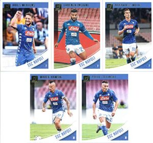 2019 donruss soccer ssc napoli veteran team set of 5 cards: arkadiusz milik(#71), lorenzo insigne(#72), dries mertens(#73), marek hamsik(#74), piotr zielinski(#75)