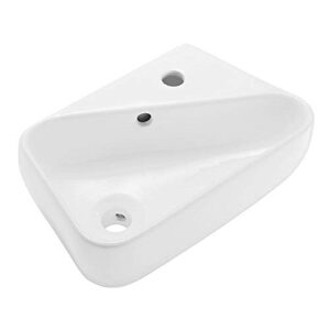 swiss madison well made forever sm-ws312 plaisir wall hung sink, glossy white