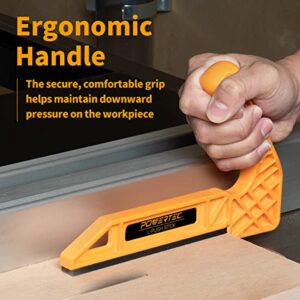 POWERTEC 71338 Deluxe Push Stick for Table Saws, Router Tables, Band Saws & Jointers, Dual Ergonomic Handles w/Max Grip, Hand Protection fo Woodworking, Safety for Woodworkers – 2 Pack