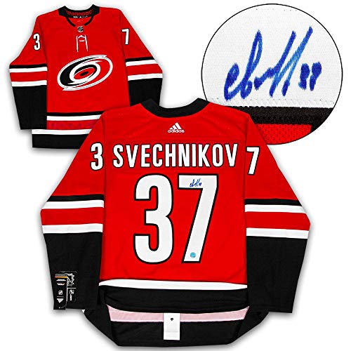 Andrei Svechnikov Carolina Hurricanes Autographed Adidas Jersey - Autographed NHL Jerseys