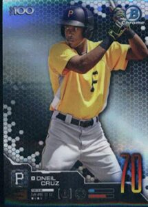 2019 bowman chrome scouts top 100#btp-70 oneil cruz pittsburgh pirates baseball card