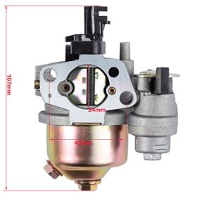 Gx160 Carburetor for Honda GX120 GX160 GX200 5.5HP 6.5 HP Small Engine carb Replaces# 16100-ZH8-W61，include Air Filter Housing with air Filter Assembly - By LEIMO