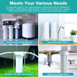 SimPure 5 Micron 10" x 2.5" Whole House Carbon Sediment Water Filter Cartridge Replacement for Home Under-Sink & Countertop Filtration System