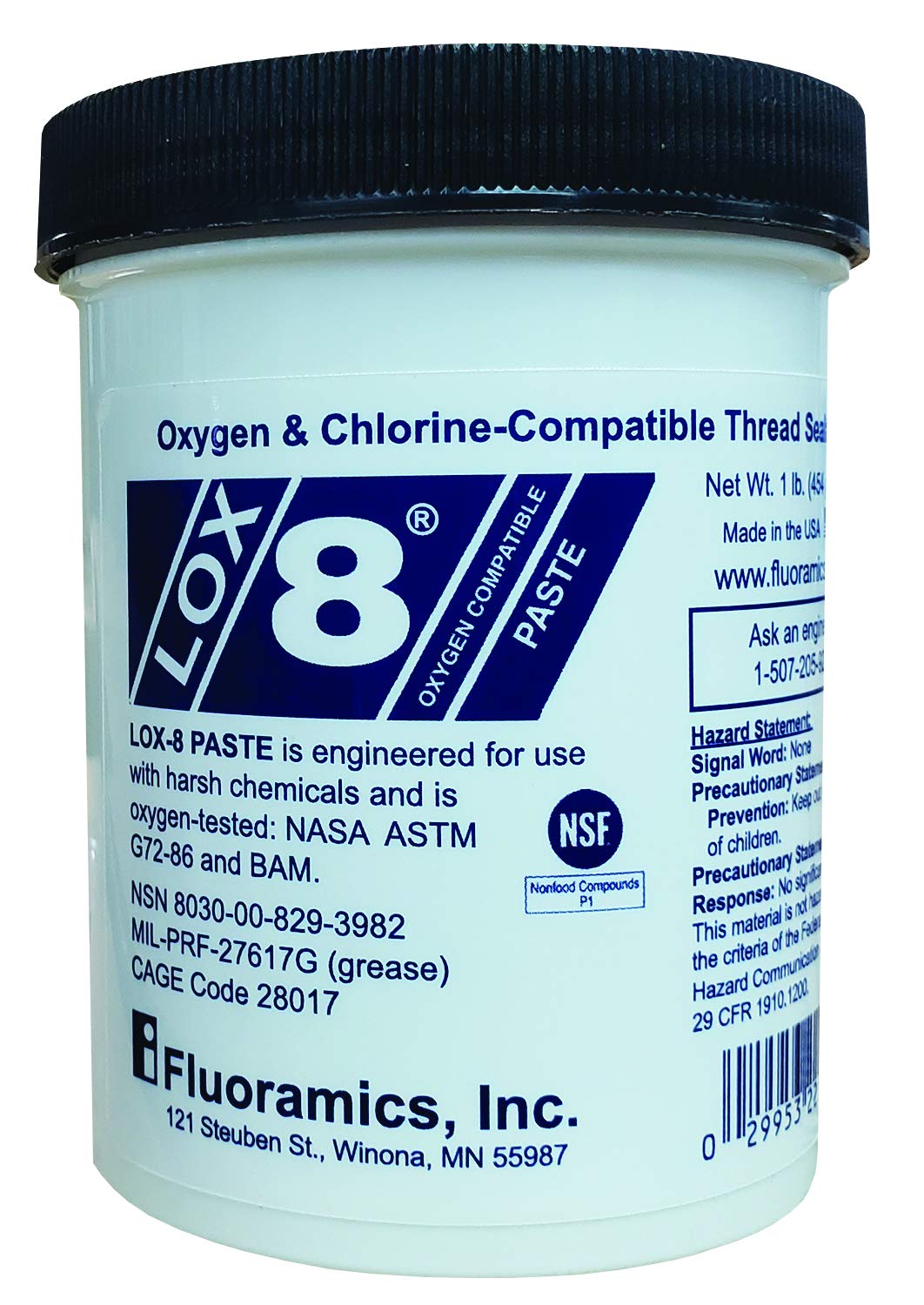 Fluoramics LOX-8 Paste (1 lb. Jar)