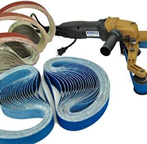 40A & 100 Belts Pipe Polisher Grind Sander by BLUEROCK Tools Belts fits Metabo