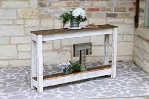white combo 46'' console table