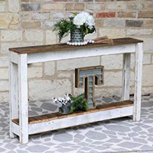 White Combo 46'' Console Table