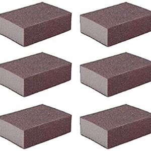 Liyafy 120# Grit Sponge Emery Cloth Sandpaper Blocks Buffing Diamond Polishing Pads Hand Sanding Tool 6pcs