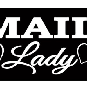 Mail Lady TP 736 8" Decal Sticker us mailman carrier frequent stops mailbox girl