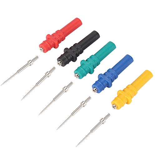 5pcs Flexible Silicon Back Probe Pin HT307A Automotive Diagnostic Probes Pin Insulation Piercing Needle Probes for Small Gauge Wires