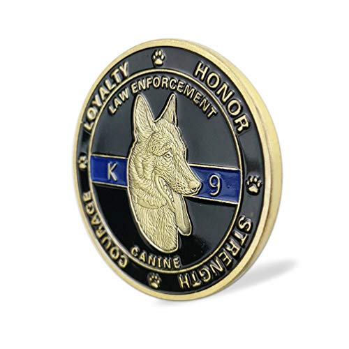 K9 Dog Law Enforcement Challenge Coin Canine Police Decoration