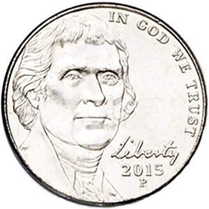 2015 P BU Jefferson Nickel Choice Uncirculated US Mint