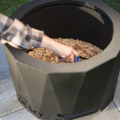 Blue Sky Outdoor Living Blue Sky Outdoor Living 24” Steel Peak Patio Smokeless Fire Pit, Firewood and/or Wood Pellet Burning