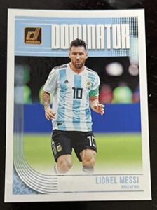 2018-19 donruss dominators soccer #1 lionel messi argentina official panini futbol 2018/2019 trading card
