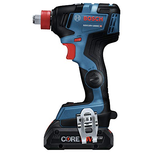 BOSCH GXL18V-224B25 18V 2-Tool Combo Kit with Connected 1/4 In. and 1/2 In. Two-In-One Bit/Socket Impact Driver and Brute Tough 1/2 In. Hammer Drill/Driver