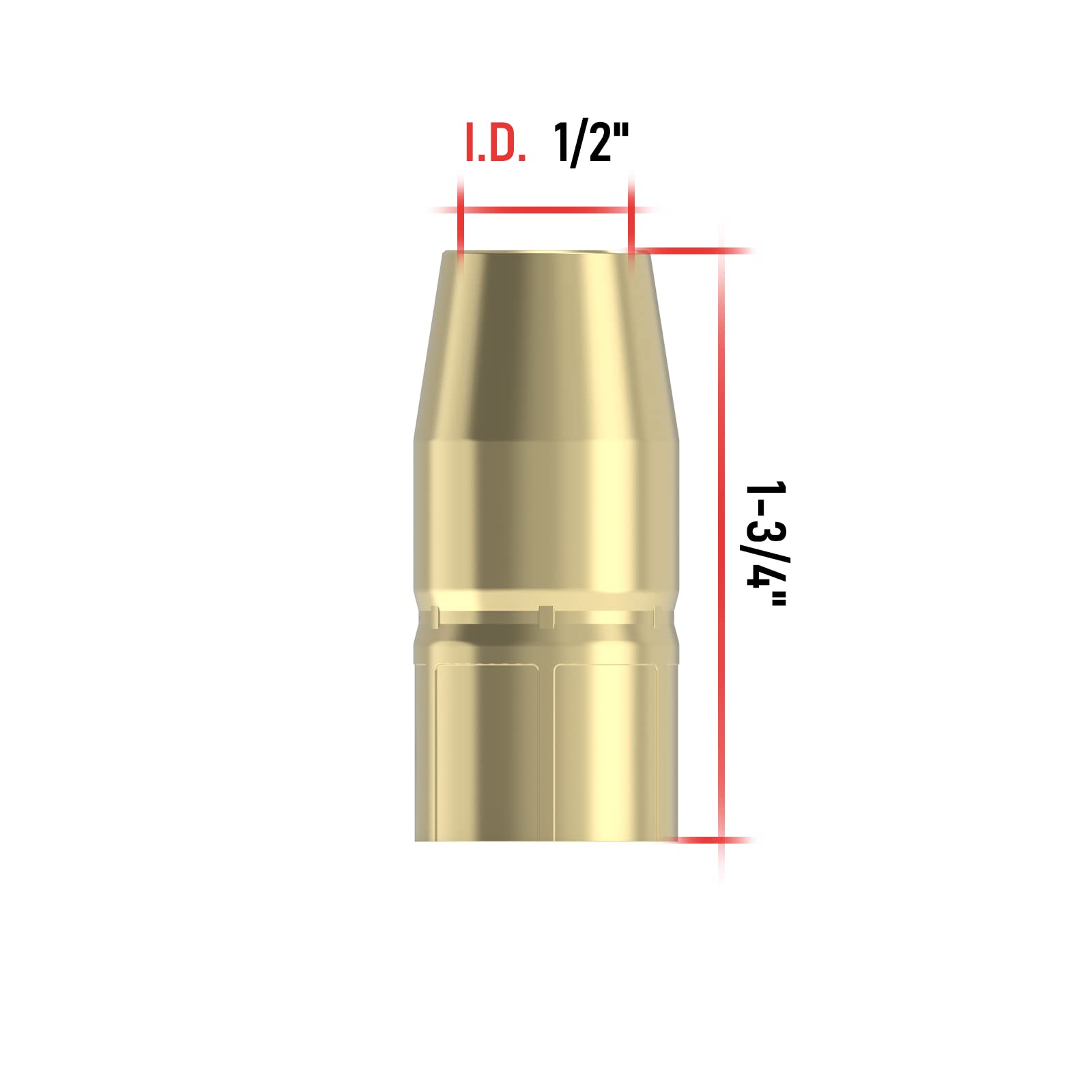 YESWELDER MIG Welding Gun Accessory Kit .030" Tip-Nozzle-Diffusers for Miller Millermatic M-100/150 Hobart H-9/10