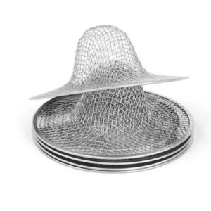 LASSUM 4 PCS Mesh Metal Sink Strainer Kitchen Bathroom Basin Sink Drain Strainer (2" x 0.79")