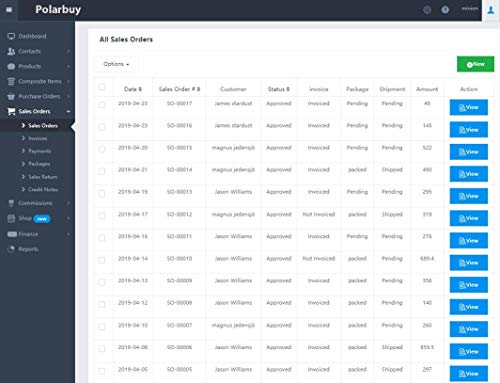 Inventory Management Sales Purchase Orders CRM Online Store Software