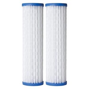 ao smith 2.5"x10" 40 micron sediment water filter replacement cartridge - 2 pack - for whole house filtration systems - ao-wh-pre-rpp2