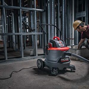 RIDGID 62718 Red 14 gallon RT1400 Wet/Dry Vacuum, Dark Gray and Red