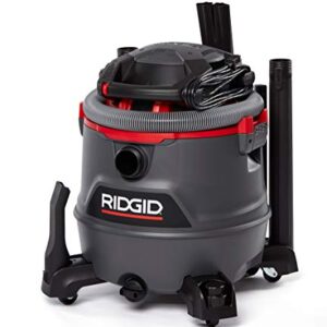 RIDGID 62723 Red 16 gallon RT1600 Wet/Dry Vacuum, Dark Gray and Red