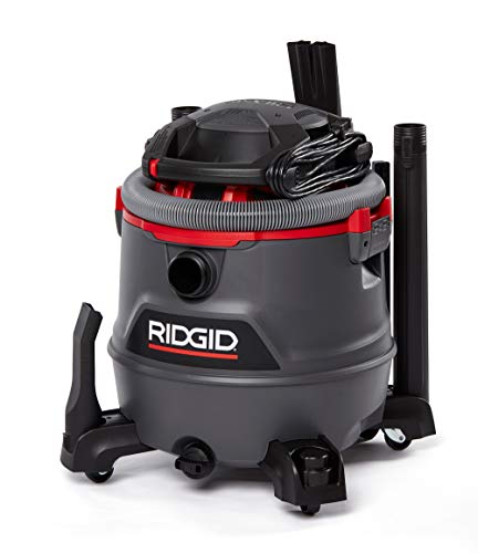 RIDGID 62723 Red 16 gallon RT1600 Wet/Dry Vacuum, Dark Gray and Red