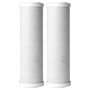 ao smith 2.5"x10" 5 micron carbon block sediment water filter replacement cartridge - 2 pack - for whole house filtration systems - ao-wh-pre-rc2