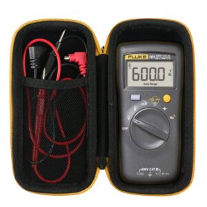 khanka hard travel case replacement for fluke 101/106/107 basic digital multimeter pocket portable meter equipment industrial