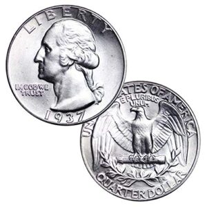 1932-1964 $1 face 90% silver washington quarters brilliant uncirculated
