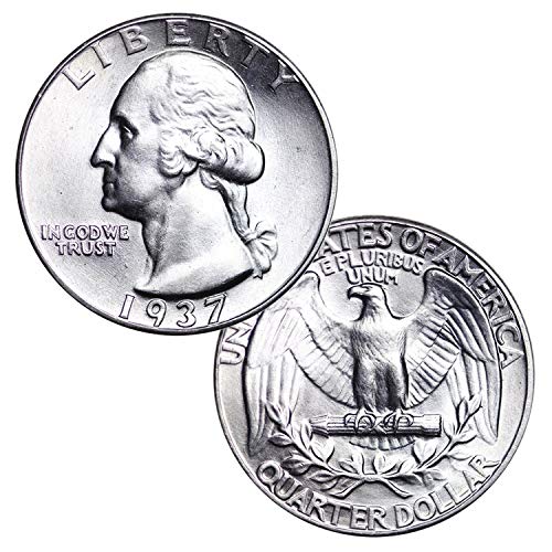1932-1964 $1 Face 90% Silver Washington Quarters Brilliant Uncirculated