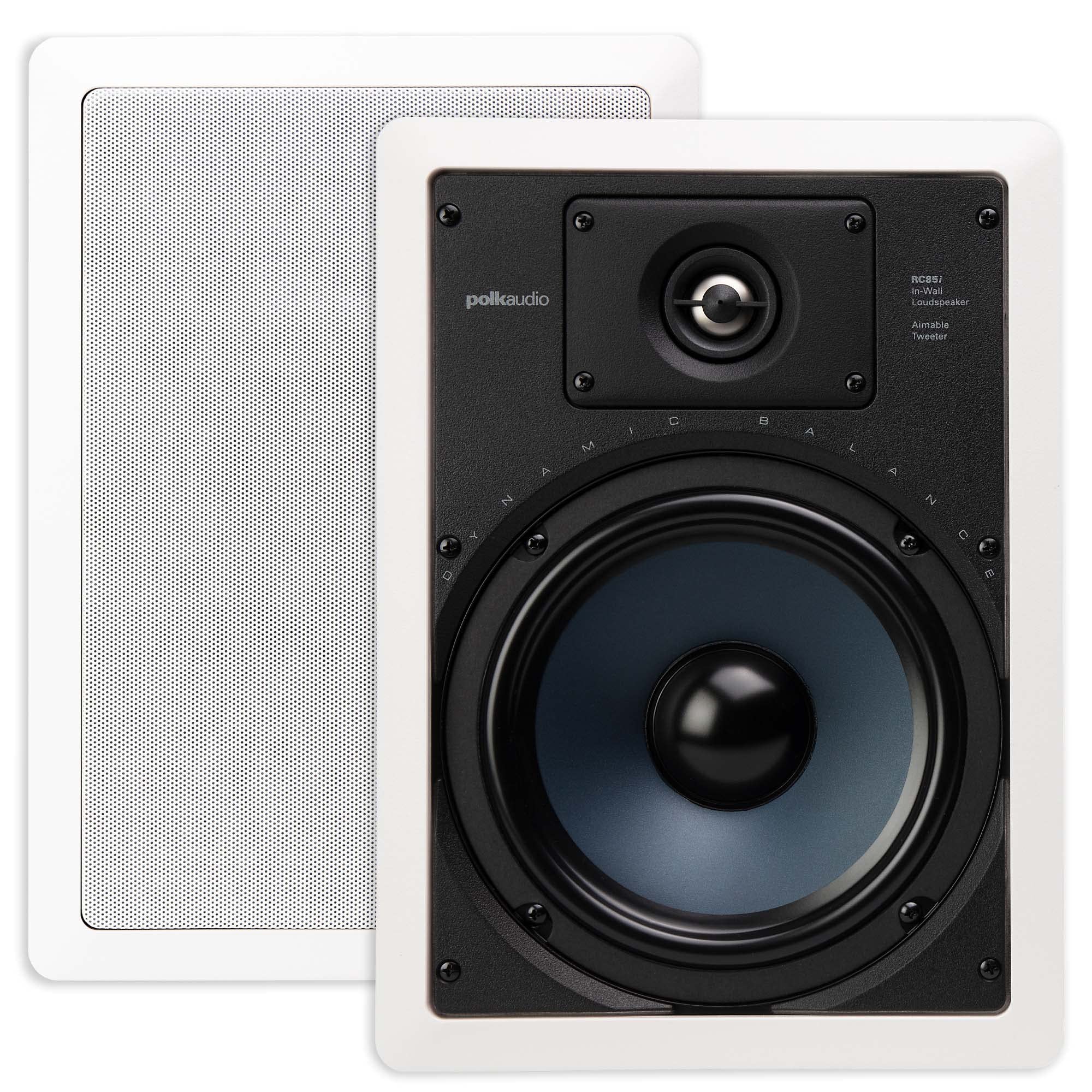 Polk Audio RC85i Sound Ceiling Mount Speakers, White & Polk Audio RC80i Ceiling Mount Speakers, White