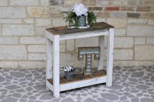 white combo 30'' console table