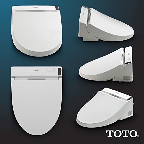 TOTO SW2043R#01 C200 Electronic Bidet Toilet Cleansing Water, Heated Seat, Deodorizer, Warm Air Dryer, and PREMIST, Round, Cotton White