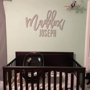 Custom Name Sign - Baby Nursery Signs - Personalized Name Decor, Wooden Wall Decorations