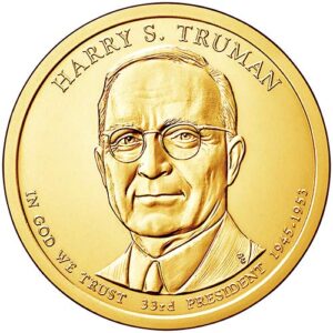 2015 D Position B BU Harry S. Truman Presidential Dollar Choice Uncirculated US Mint