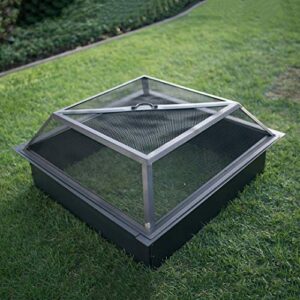 Blue Sky Outdoor Living SML3908 39" Screen Self-Assembled Square Spark Cover, Black