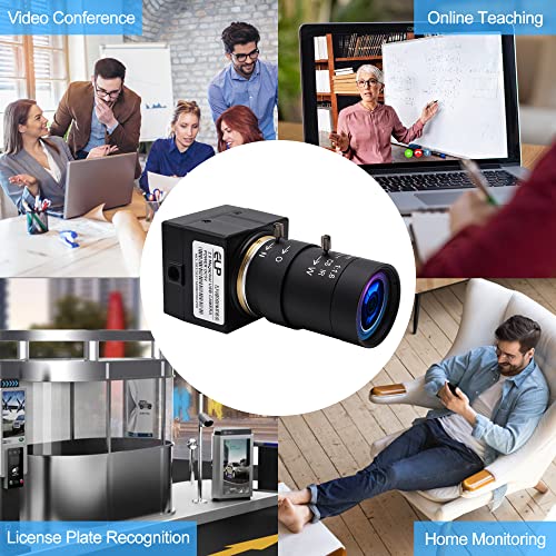 Hotpet 8MP Optical 10X Zoom 5-50mm Lens Webcam 2448P USB Industrial Camera with Sony (1/3.2”) IMX179 Sensor, Industrial Web Camera Support OpenCV for Linux Windows Android Mac,Plug&Play,UVC