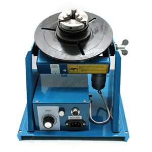 rotary welding positioner turntable table mini 2.5 inch 3 jaw lathe chuck 110v portable welder tools machine equipment