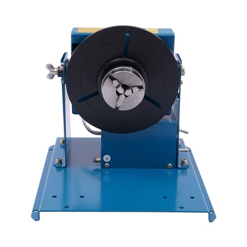 Rotary Welding Positioner Turntable Table Mini 2.5 Inch 3 Jaw Lathe Chuck 110V Portable Welder Tools Machine Equipment