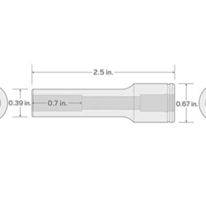 TEKTON 3/8 Inch Drive x 1/4 Inch Deep 12-Point Socket | SHD13206