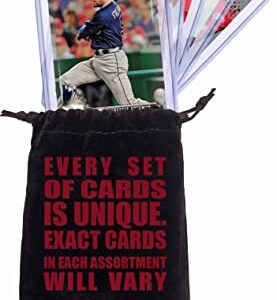 Freddie Freeman Baseball Cards (5) ASSORTED Atlanta Braves Trading Card and Wristbands Gift Bundle