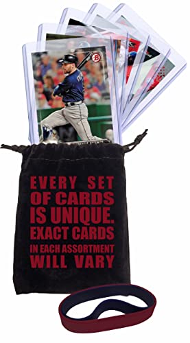 Freddie Freeman Baseball Cards (5) ASSORTED Atlanta Braves Trading Card and Wristbands Gift Bundle