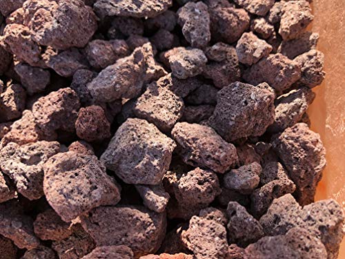 KAYSO INC Lava Rocks - Decorative Landscaping Rocks or Gas Fire Pits Rocks, 3/4" (.75") (10 Lbs, Red Lava Rock)