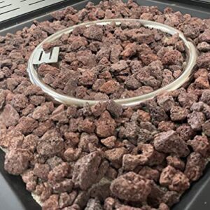 KAYSO INC Lava Rocks - Decorative Landscaping Rocks or Gas Fire Pits Rocks, 3/4" (.75") (10 Lbs, Red Lava Rock)