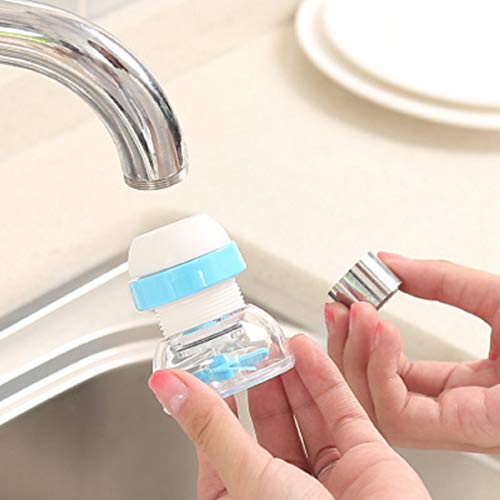 3 Pack Kitchen Faucet Water Filter Anti Splash Shower Tap Water Spray Water Saver 360 Rotating Telescopic Water-Saving Nozzle Filter Faucet for Kitchen Bathroom -Fits Standard Faucets