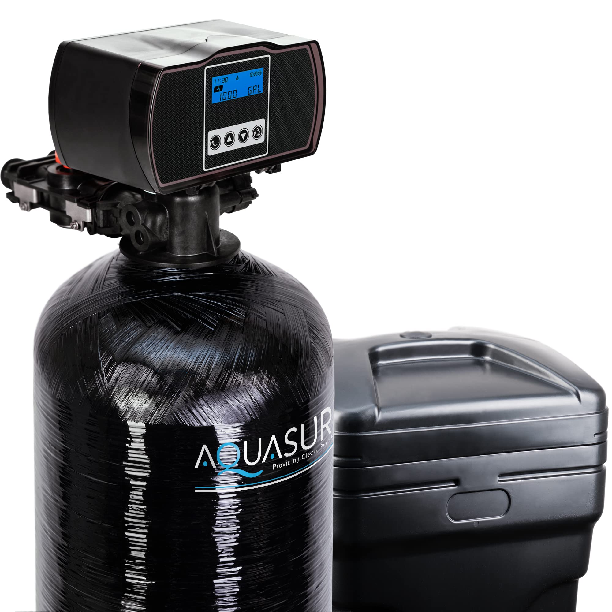 Aquasure Harmony Series Water Softener plus Iron Removal w/Aquatrol Digital Control Head and Premium Grade Fine Mesh Resin (48,000 Grains)