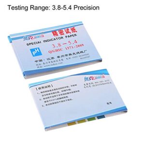 uxcell PH Test Strips 3.8-5.4 Indicator Paper Lab Litmus Tester 80in1 Kit for Water Food Pool Aquarium Testing Alkaline Acid